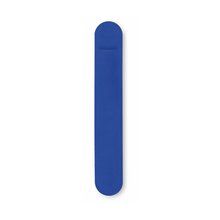 Funda plana de antelina para presentación de bolígrafos Azul