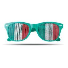 Gafas personalizadas con bandera en las lentes Verde