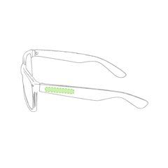 Gafas de sol con patillas de color y protección UV400 | En la patilla derecha