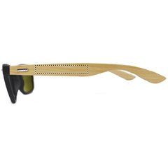 Gafas de sol vintage ecológicas con patillas de bambú | Pierna Izquierda