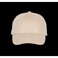 Gorra 6 paneles algodón Beige