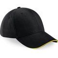 Gorra de 6 paneles Black / Yellow