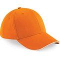 Gorra de 6 paneles Orange / White