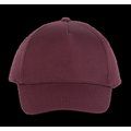 Gorra ajustable mediante tira autoadhesiva Burgundy