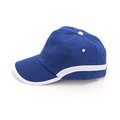 Gorra algodon 5 paneles ribeteada con cierre de velcro