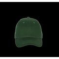 Gorra de algodón 6 paneles ajustable Forest Green