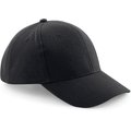 Gorra de algodón 6 paneles Black