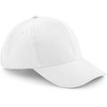 Gorra de algodón 6 paneles Blanco