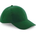 Gorra de algodón 6 paneles Verde