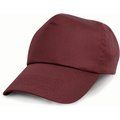 Gorra de algodón con cierre de velcro y ojales Burgundy