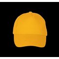 Gorra de algodón grueso con 5 paneles Amarillo