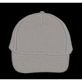 Gorra de algodón grueso con 5 paneles Gris