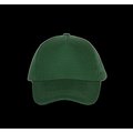 Gorra de algodón grueso con 5 paneles Verde