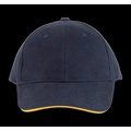 Gorra algodón grueso Navy / Yellow