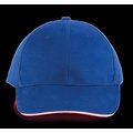 Gorra algodón grueso Royal Blue / White / Red