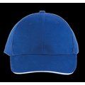 Gorra algodón grueso Royal Blue / White