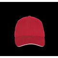 Gorra de algodón orgánico con cierre ajustable Rojo