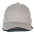 Gorra de algodón reciclado con trazabilidad blockchain Light Grey