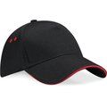 Gorra de Algodón Talla Ajustable Black / Classic Red