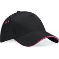 Gorra de Algodón Talla Ajustable Black / Fuchsia