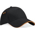 Gorra de Algodón Talla Ajustable Black / Orange