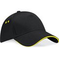 Gorra de Algodón Talla Ajustable Black / Yellow