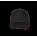 Gorra con banda de transpiración Negro