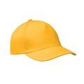 Gorra de béisbol sarga de algodón Amarillo