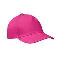 Gorra de béisbol sarga de algodón Fucsia