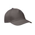 Gorra de béisbol sarga de algodón Gris Piedra