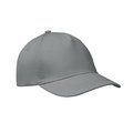 Gorra de béisbol sarga de algodón Gris