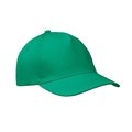 Gorra de béisbol sarga de algodón Verde