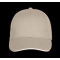 Gorra béisbol con velcro Beige / White