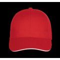 Gorra béisbol con velcro Red / White