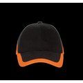 Gorra bicolor Black / Orange