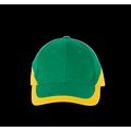 Gorra bicolor Kelly Green / Yellow