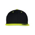 Gorra bicolor snapback BLACK / Neon Yellow