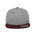 Gorra bicolor snapback Gris