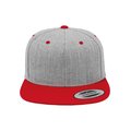 Gorra bicolor snapback HEATHER / RED