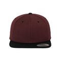 Gorra bicolor snapback MAROON / BLACK