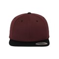 Gorra bicolor snapback Marrón