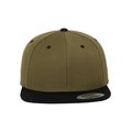 Gorra bicolor snapback OLIVE / BLACK