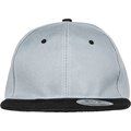 Gorra bicolor con visera plana Heather Grey / Black