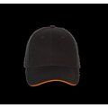 Gorra con Correa de ajuste Black / Orange