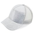 Gorra con Glitter y Rejilla