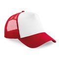 Gorra infantil ajustable de rejilla Classic Red / White