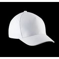 Gorra infantil de algodón con velcro Blanco