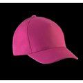 Gorra infantil de algodón con velcro Fuchsia