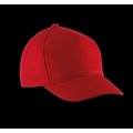 Gorra infantil de algodón con velcro Rojo