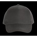 Gorra de poliéster 5 paneles cierre velcro DARK GREY